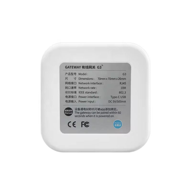 Gateway G3 adaptor WiFi pentru control la distanta a incuietorilor inteligente conectat prin cablu Ethernet RJ45