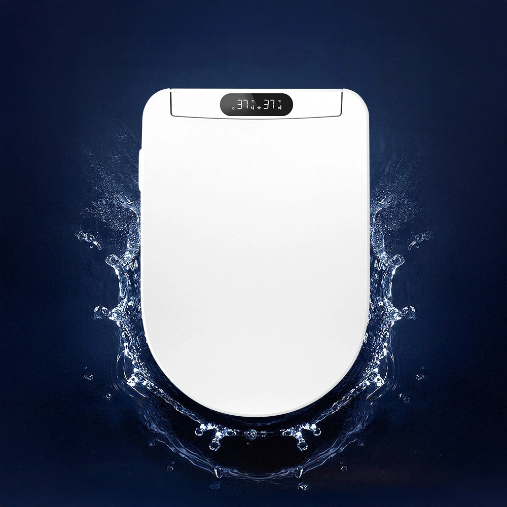 Capac de WC cu bideu model U cu telecomanda, functii de spalare, apa calda instant, uscare