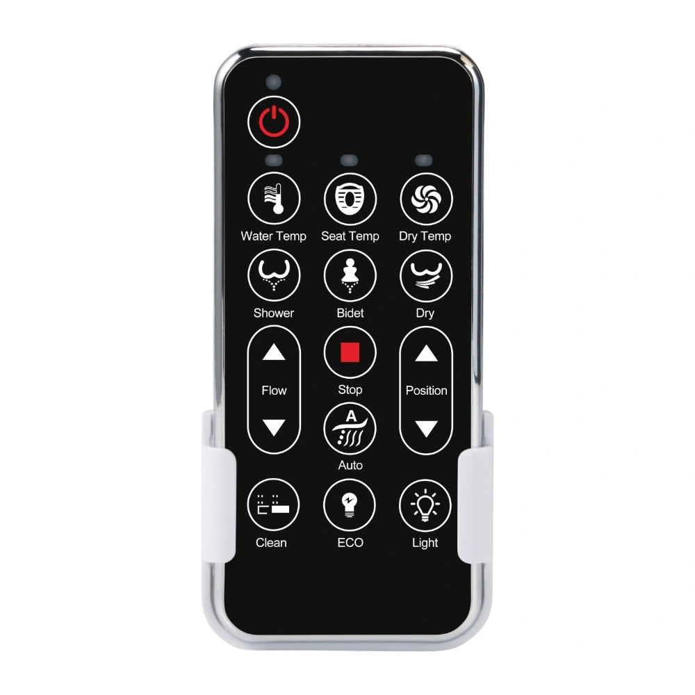 Capac de WC cu bideu model U cu telecomanda, functii de spalare, apa calda instant, uscare