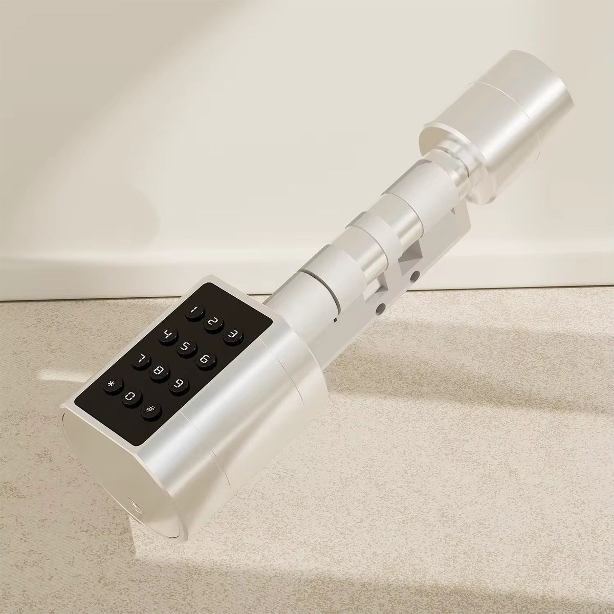 Yala inteligenta tip cilindru silver reglabil (35-90mm) control din aplicatia TTLock