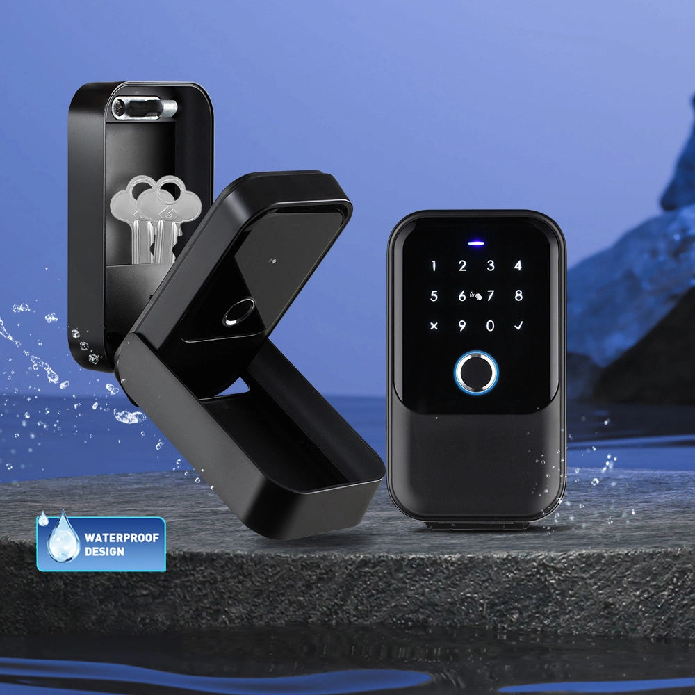 Cutie smart tip lacat, seif pentru chei cu cod, amprenta, card si aplicatie TTLock