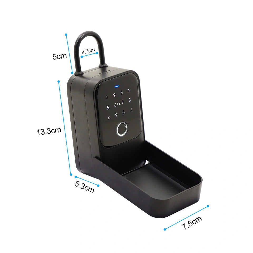 Cutie smart tip lacat, seif pentru chei cu cod, amprenta, card si aplicatie TTLock
