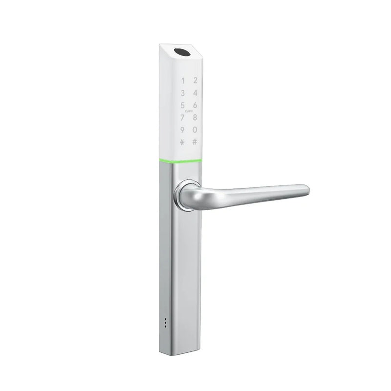 Incuietoare termopan electronica slim 34mm, argintiu, TTLock cu amprenta, cod si card
