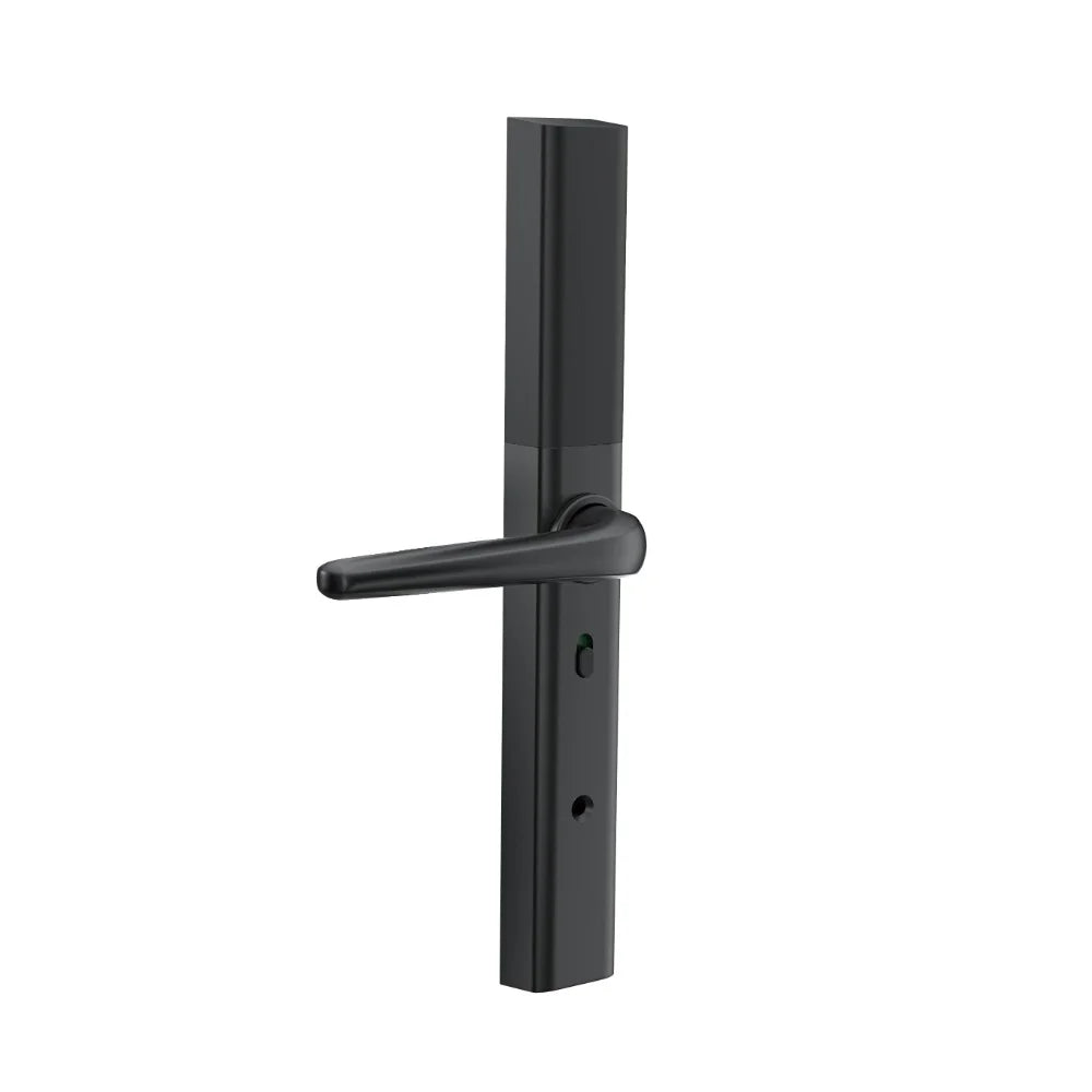 Incuietoare smart usa termopan slim 34mm, TTLock, negru, cu acces amprenta, cod, card