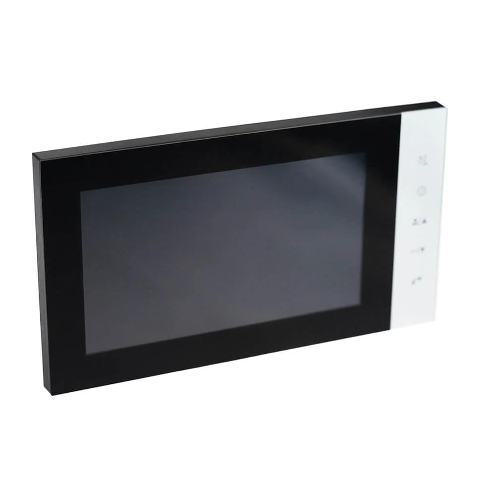 Interfon video 7 inch cu 4 fire, camera HD, control acces RFID si vedere nocturna