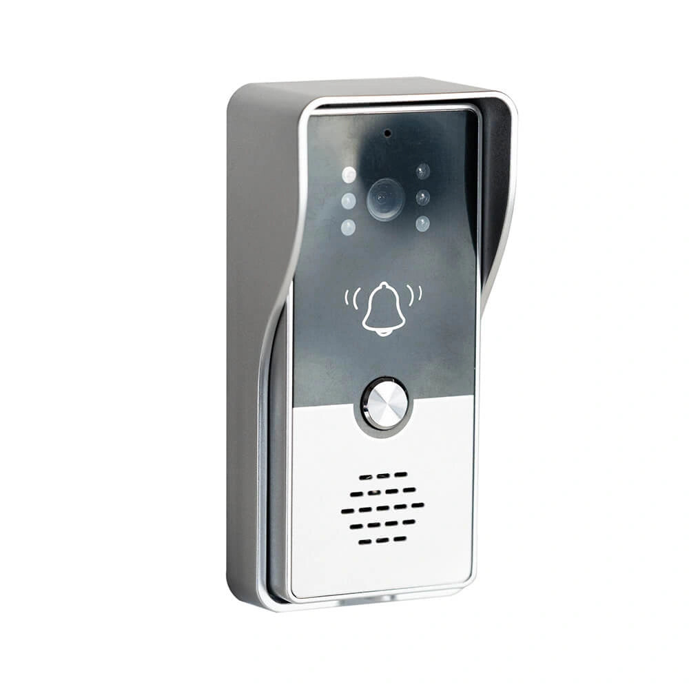 Interfon video 7 inch cu 4 fire, camera HD, control acces RFID si vedere nocturna