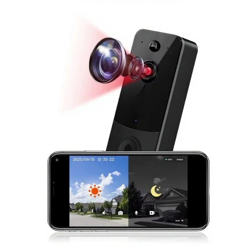 Sonerie cu camera video wireless, aplicatia TTLock si detectie de miscare