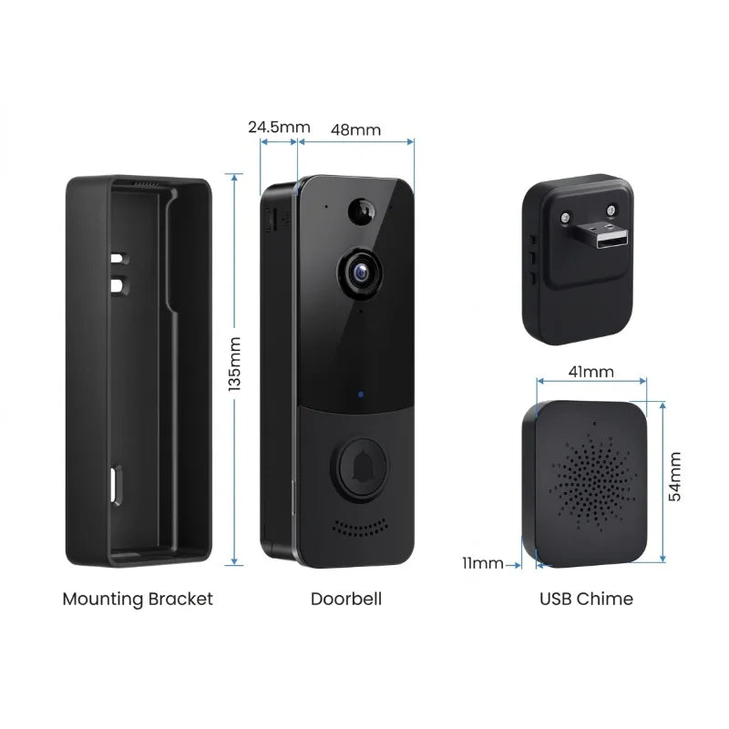 Sonerie cu camera video wireless, aplicatia TTLock si detectie de miscare