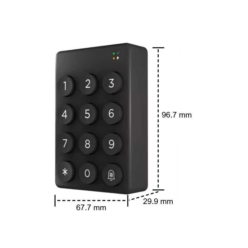 Tastatura wireless pentru control acces cu cod si RFID, urmarire prin TTLock