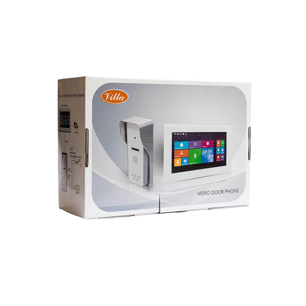 Video interfon cu monitor 7 inch, conectare LAN si control incuietoare electrica din aplicatia Tuya