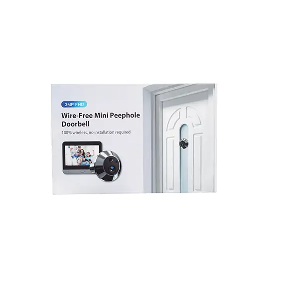 Vizor smart wireless cu inregistrare eveniment (miscare) si vizualizare pe telefon