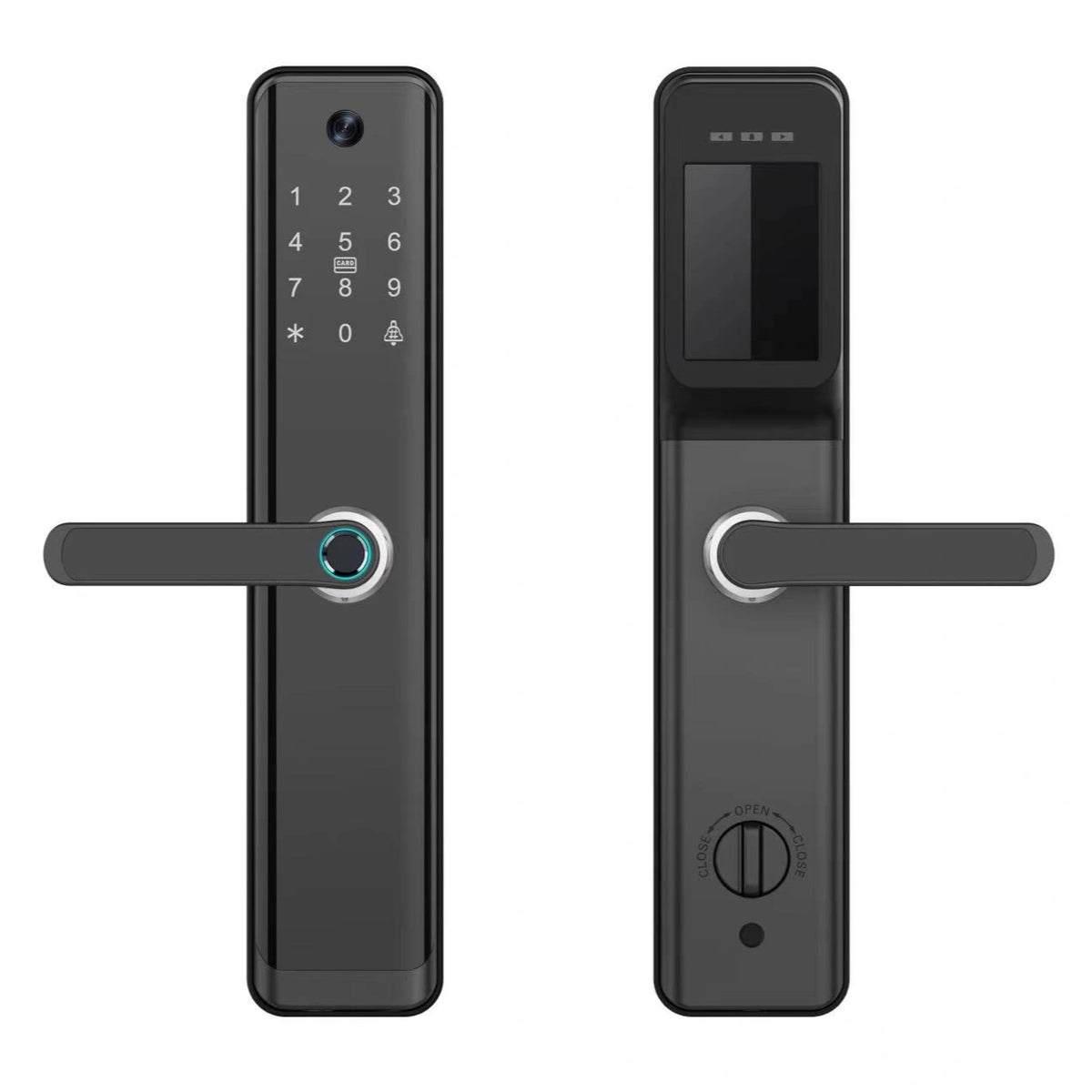 Yala smart cu camera incorporata si WiFi Tuya, acces amprenta, cod, card, cheie