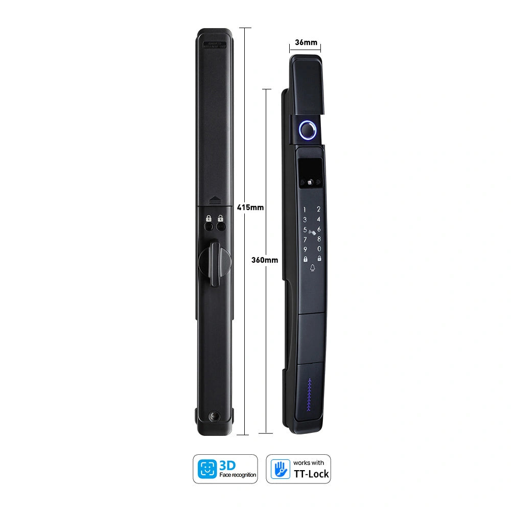 Yala smart termopan cu recunoastere faciala, control prin aplicatia TTLock si WiFi de la distanta
